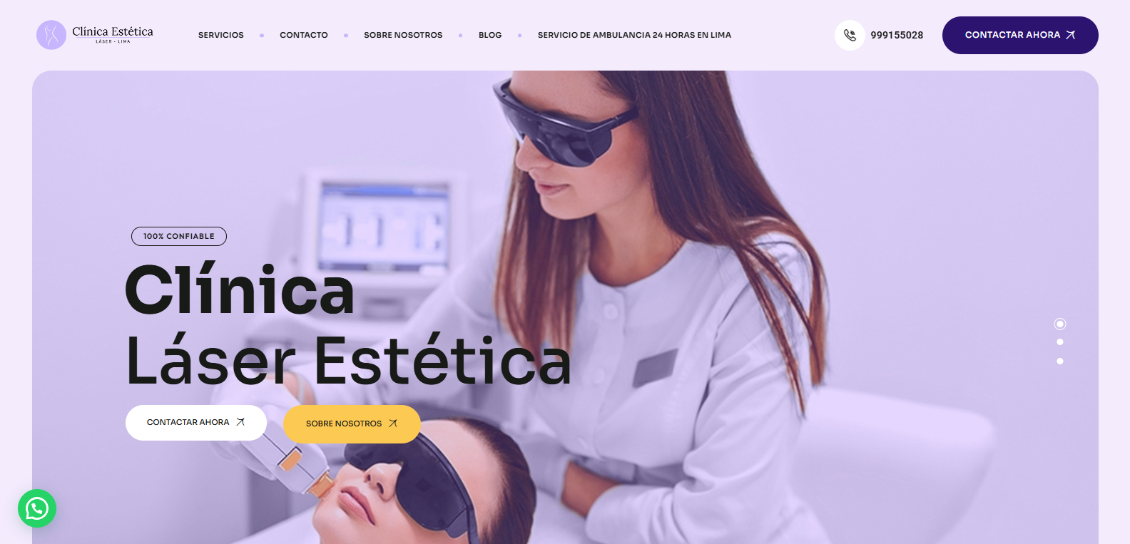 Vista del proyecto Clinica Laser Estetica