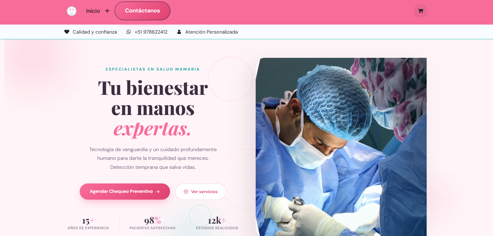 Vista del proyecto Clinica de Mama Lima