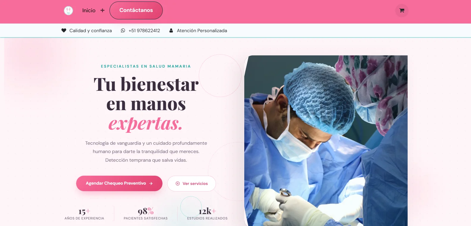Vista del proyecto Clinica de Mama Lima