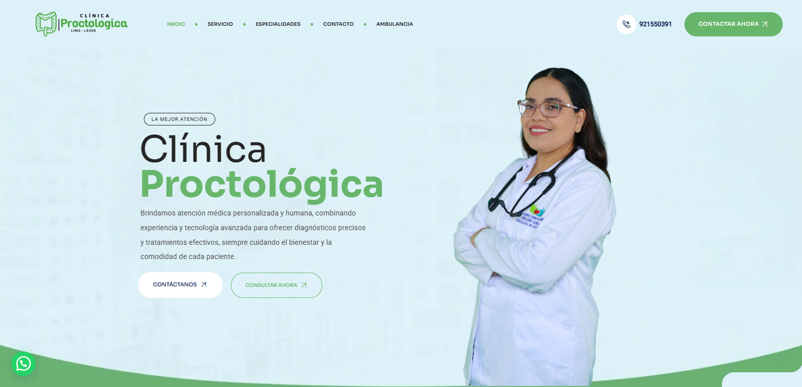 Vista del proyecto Clinica Proctologica Lima .com
