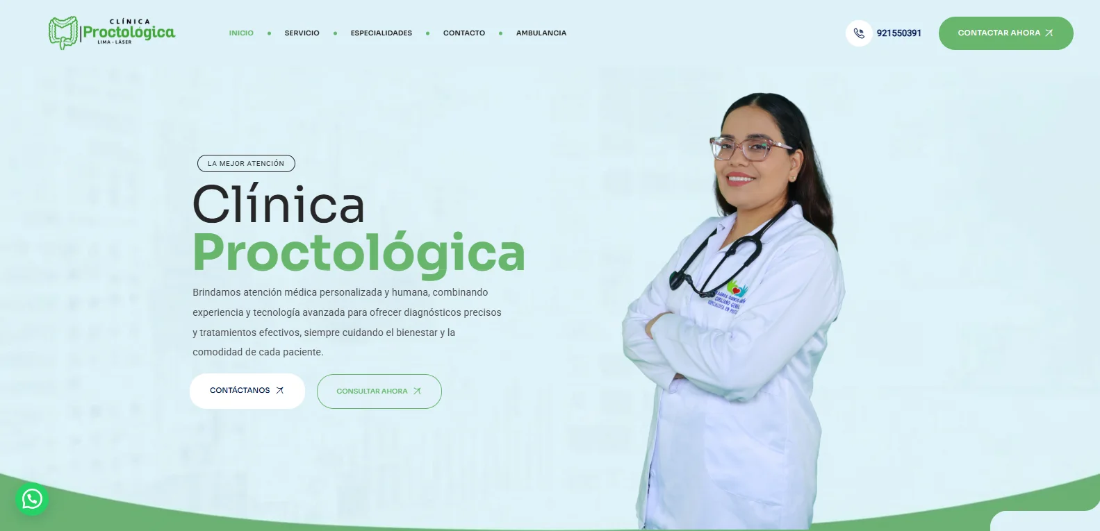 Vista del proyecto Clinica Proctologica Lima .com
