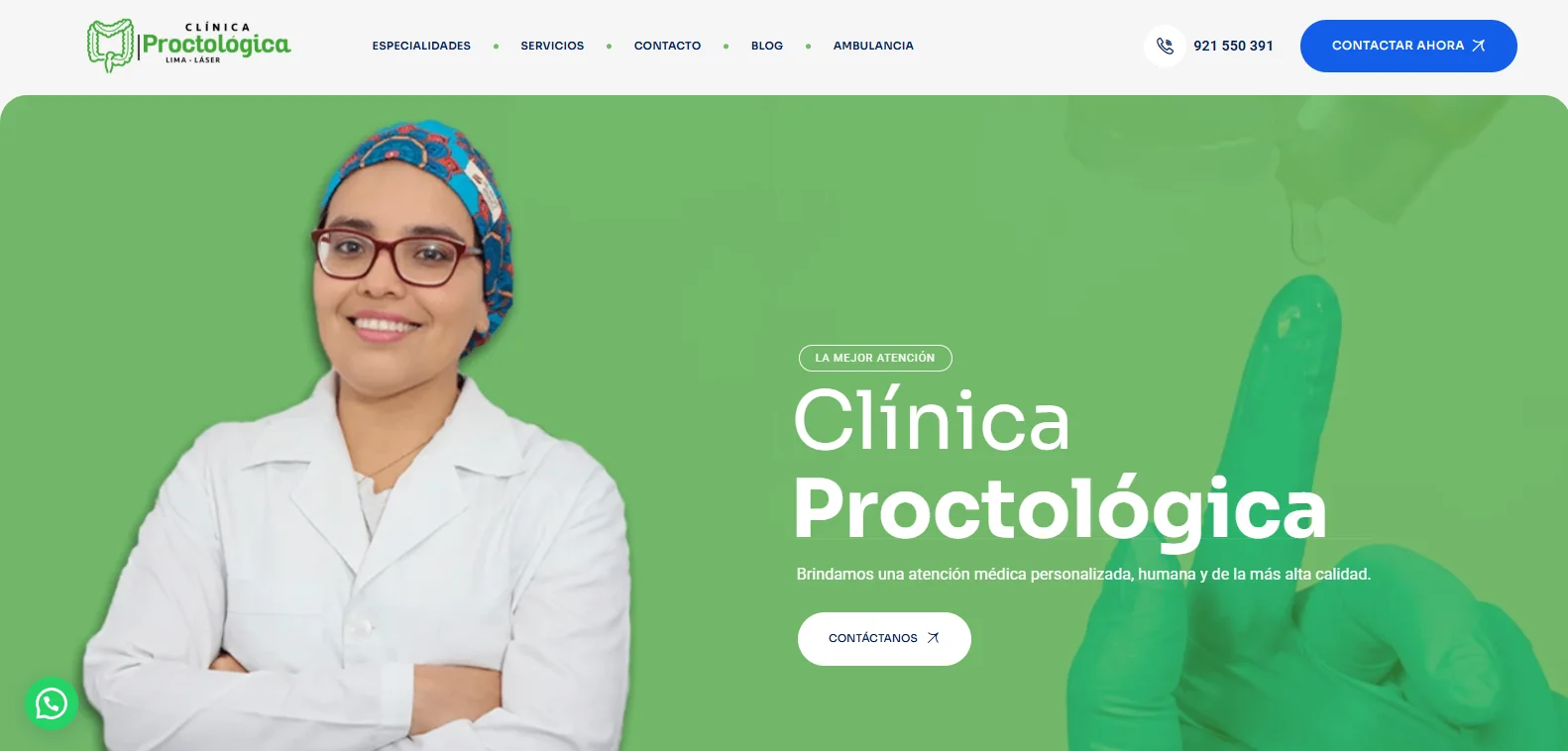 Vista del proyecto Clinica Proctologica Lima