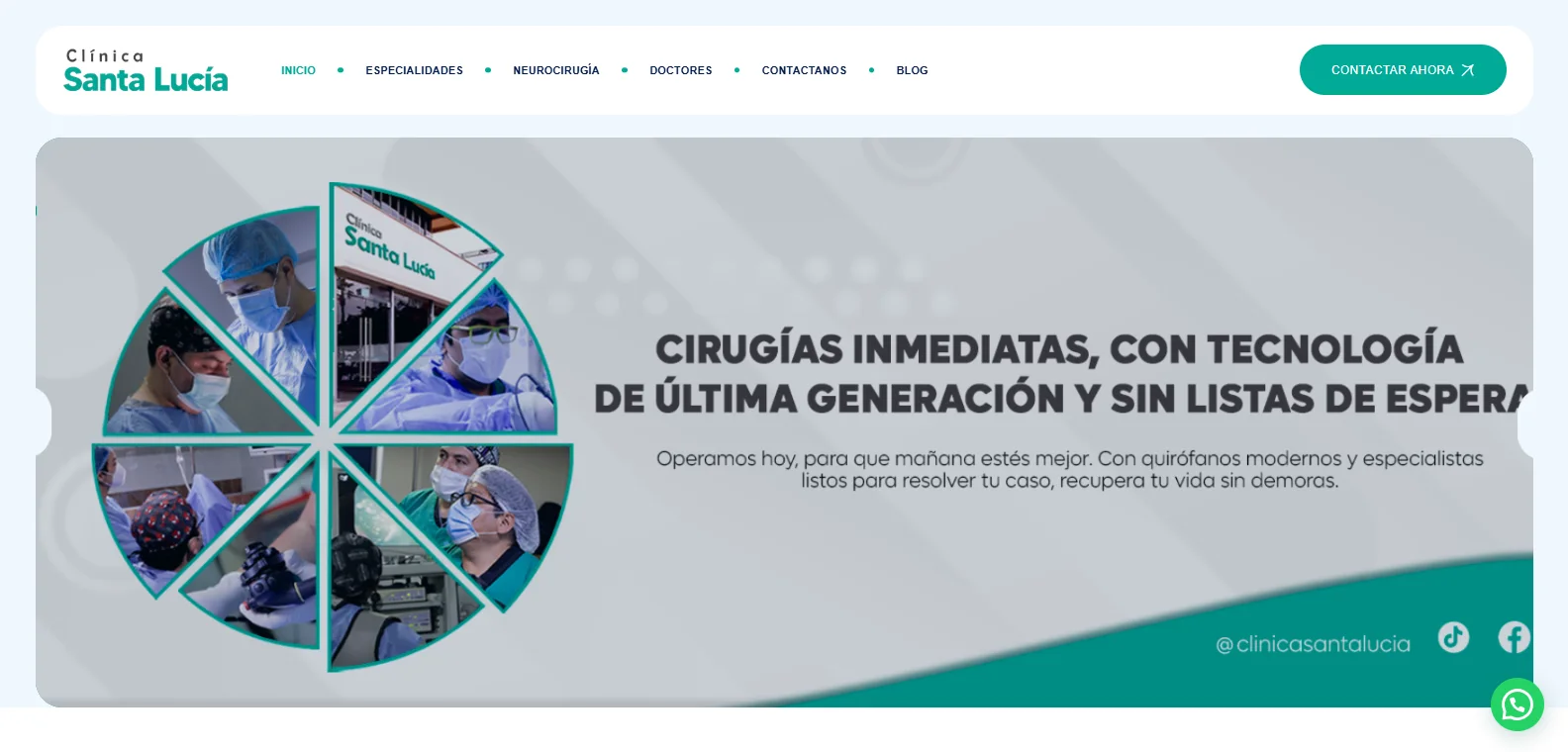Vista del proyecto Clinica Santa Lucia