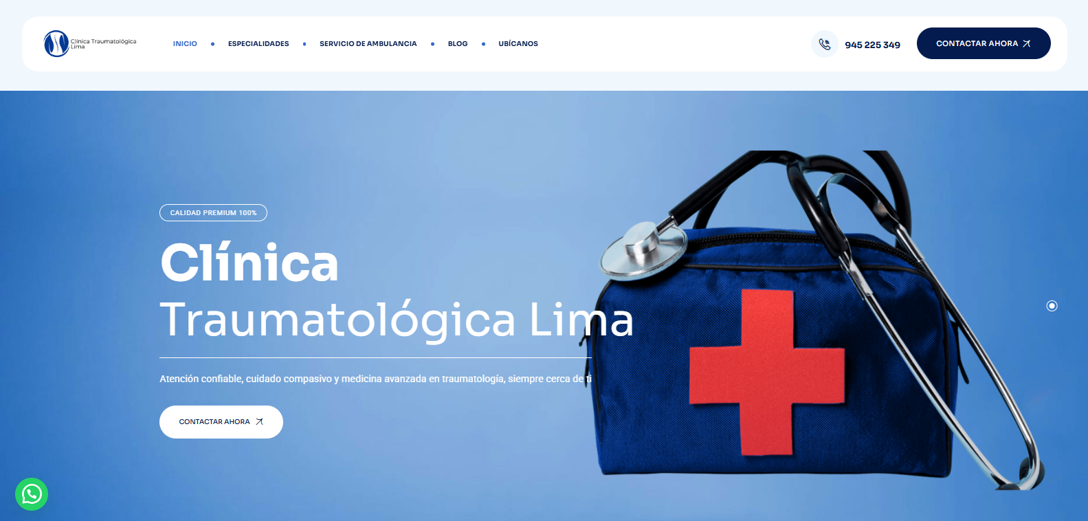 Vista del proyecto Clinica Traumatologica Lima