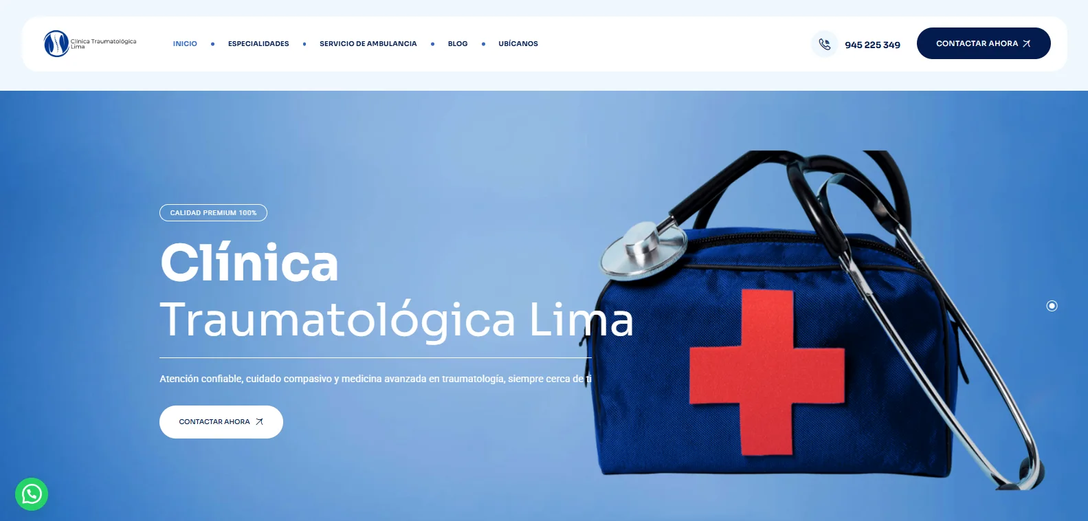 Vista del proyecto Clinica Traumatologica Lima