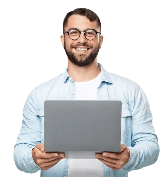 Equipo de trabajo usando plataforma de software