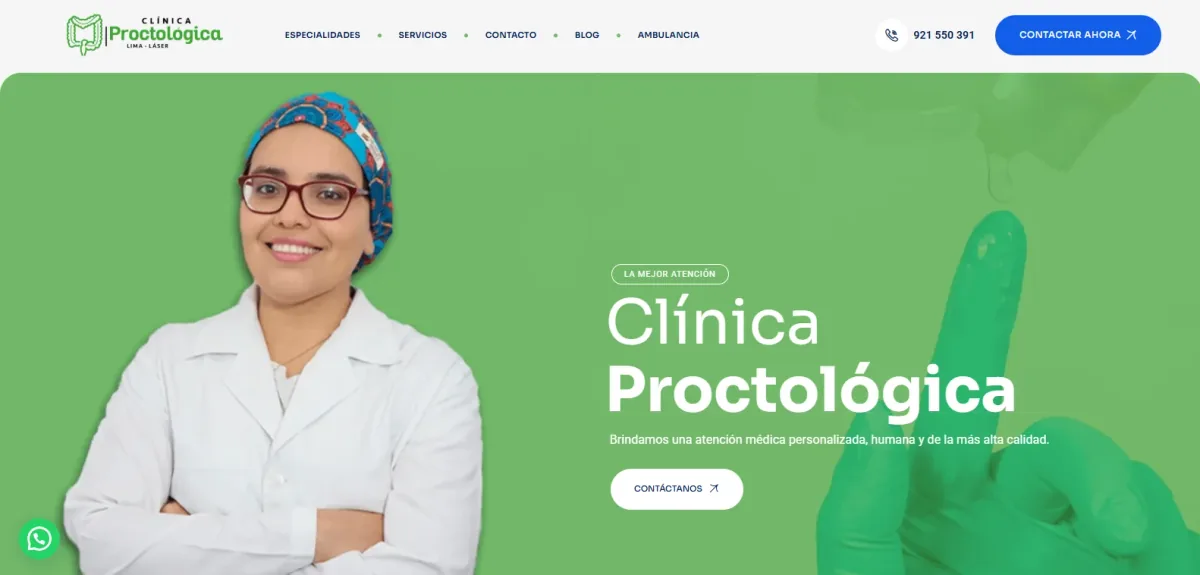 Vista del proyecto Clinica Proctologica Lima
