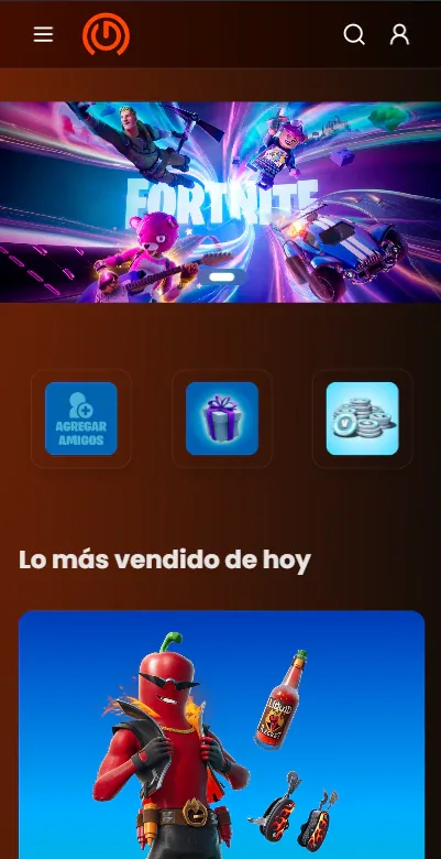 Games Center .net en versión móvil